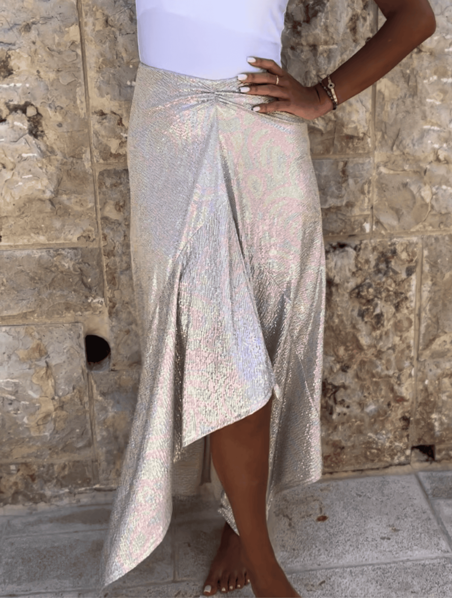 Jupe Blanche longue - Édition Bride