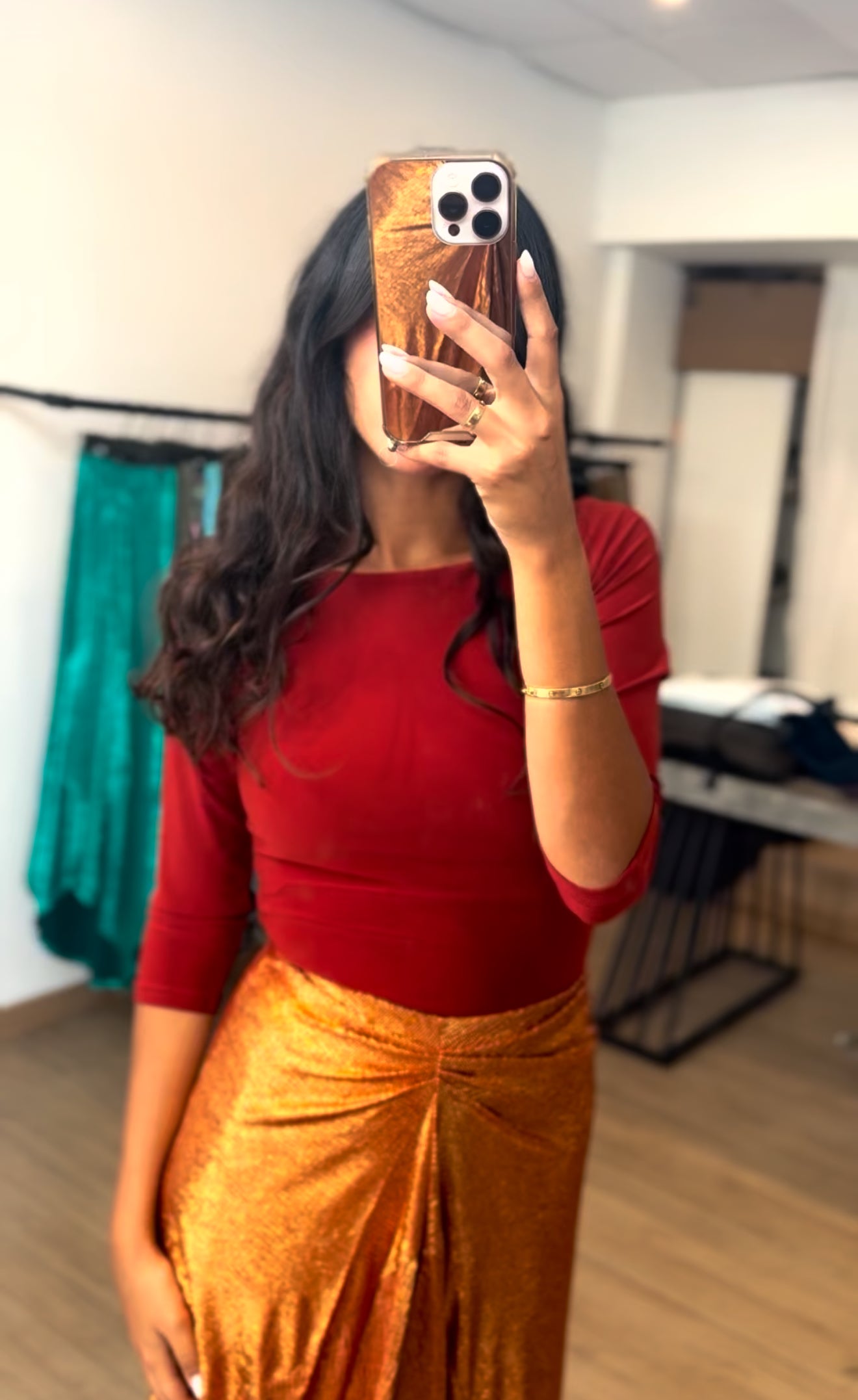 Body manche longue rouille